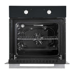 Baridi Kitchen Appliance Bundle – 60cm Oven, Black Glass Hob, Angled Chimney Hood & Splashback - DH391