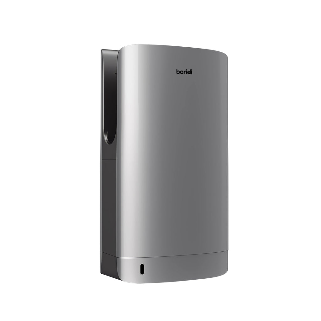 Baridi Hand Dryer with HEPA Filter & Auto-Sensor 1750W/230V, Silver - DH150