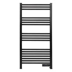 Baridi Electric Heated Towel Rail with LED Display, Black - DH371