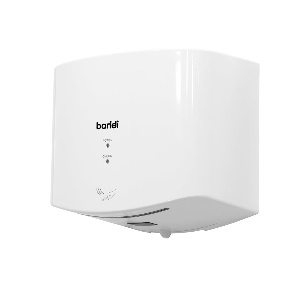 Baridi High Speed Hand Dryer with Auto-Sensor 1400-1650W, White - DH378