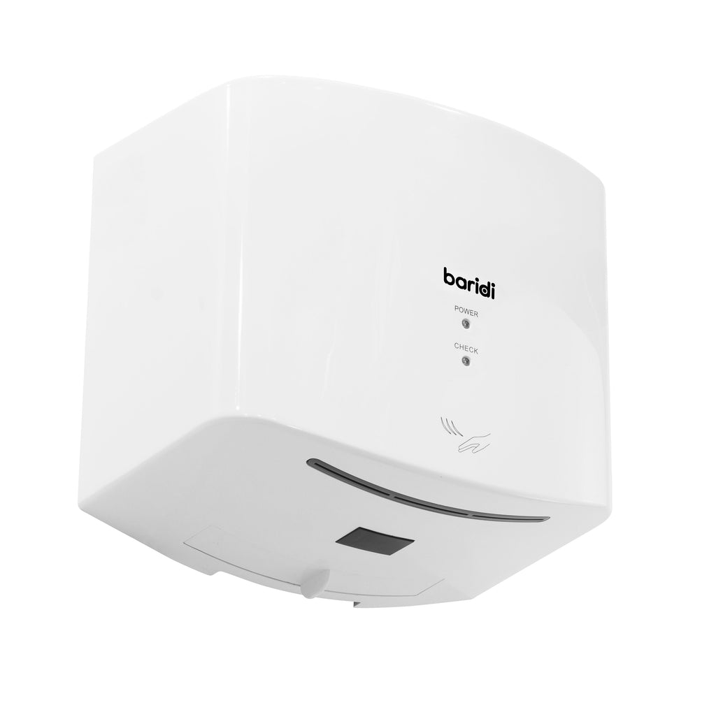 Baridi High Speed Hand Dryer with Auto-Sensor 1400-1650W, White - DH378