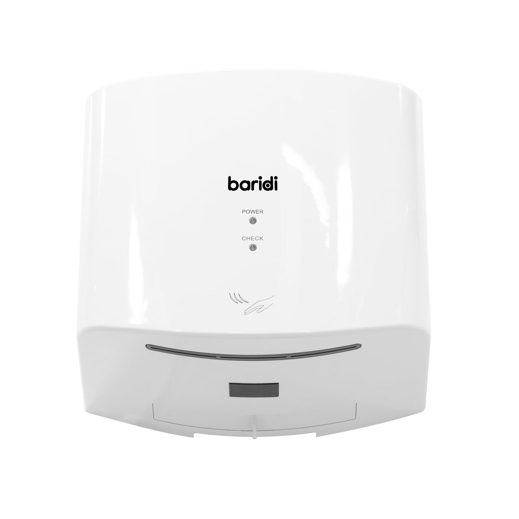 Baridi High Speed Hand Dryer with Auto-Sensor 1400-1650W, White - DH378