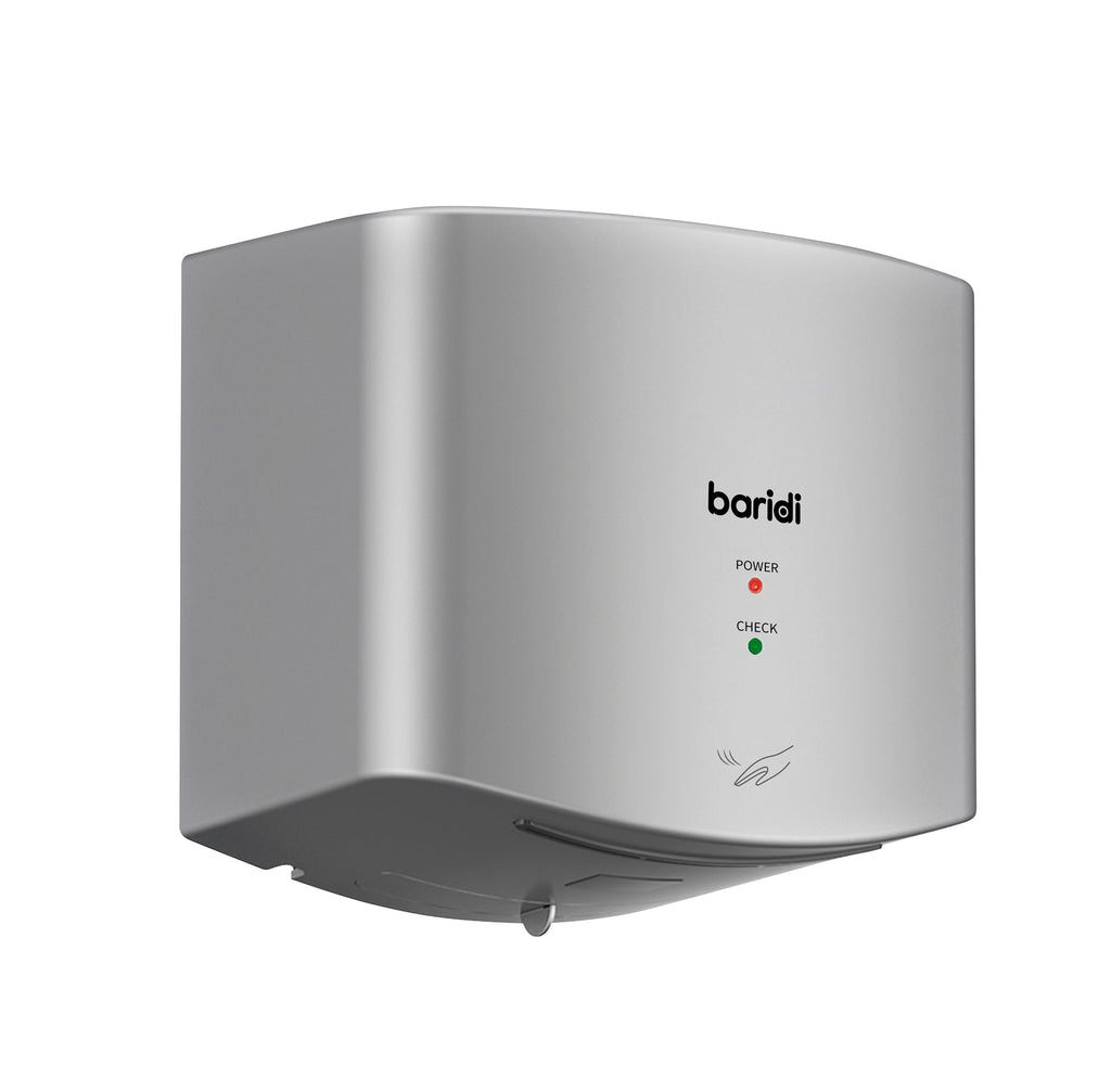 Baridi High Speed Hand Dryer with Auto-Sensor 1400-1650W, Silver - DH379