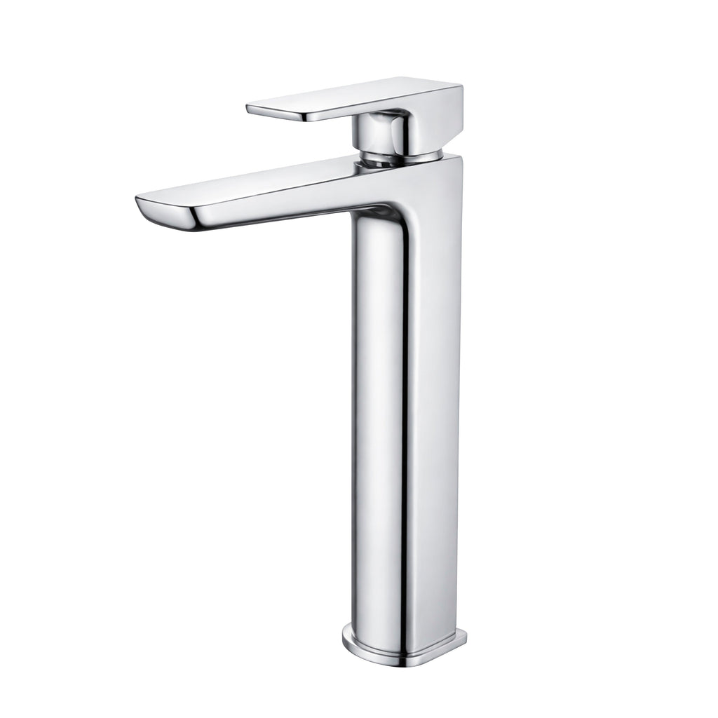 Baridi High Basin Mixer Tap with Clicker Waste, Chrome - DH394