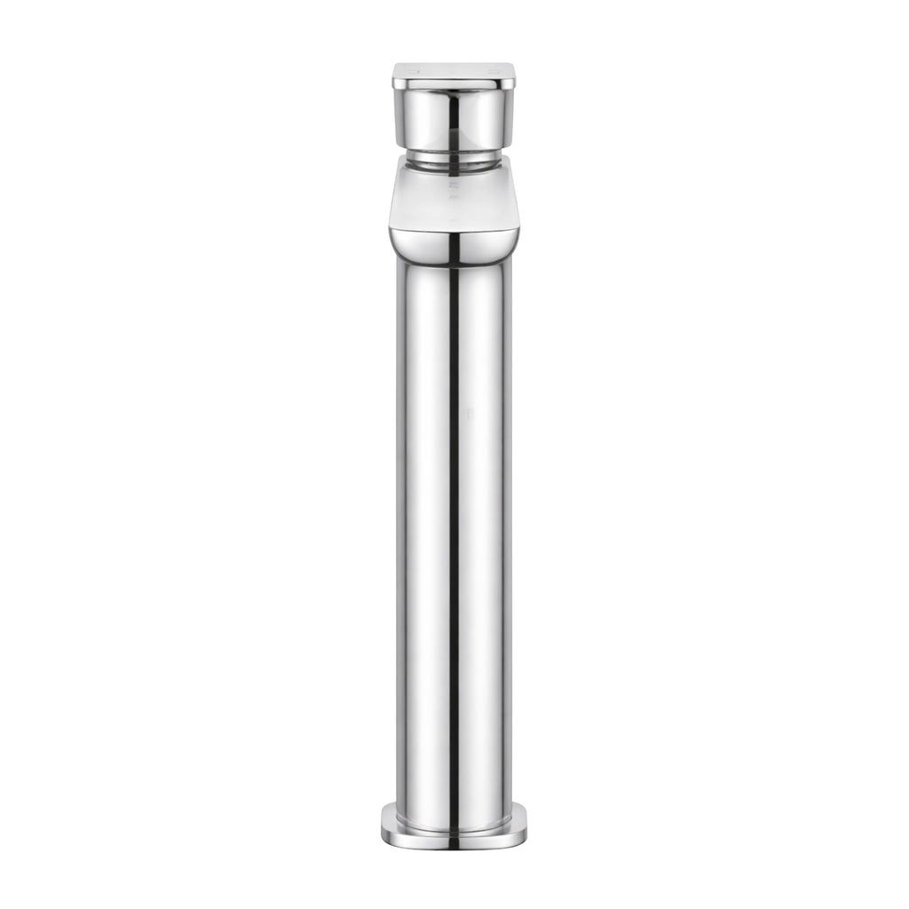 Baridi High Basin Mixer Tap with Clicker Waste, Chrome - DH394
